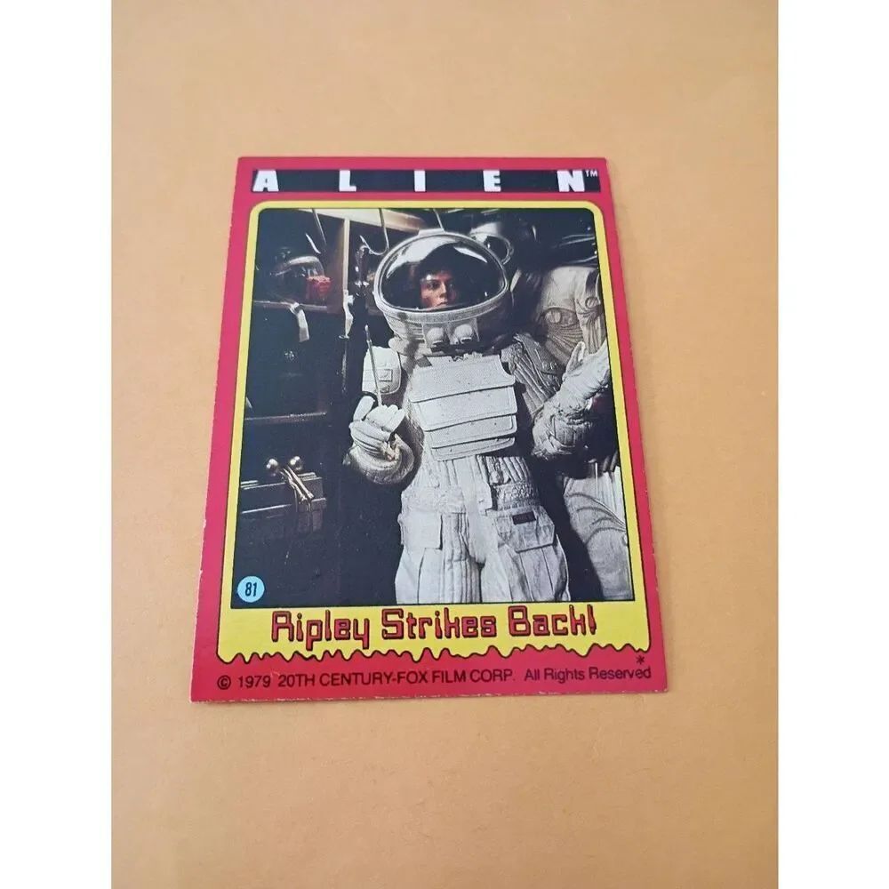 Vintage Collectible 1979 Alien Trading Card #81 20th Century Fox Raw Ungraded